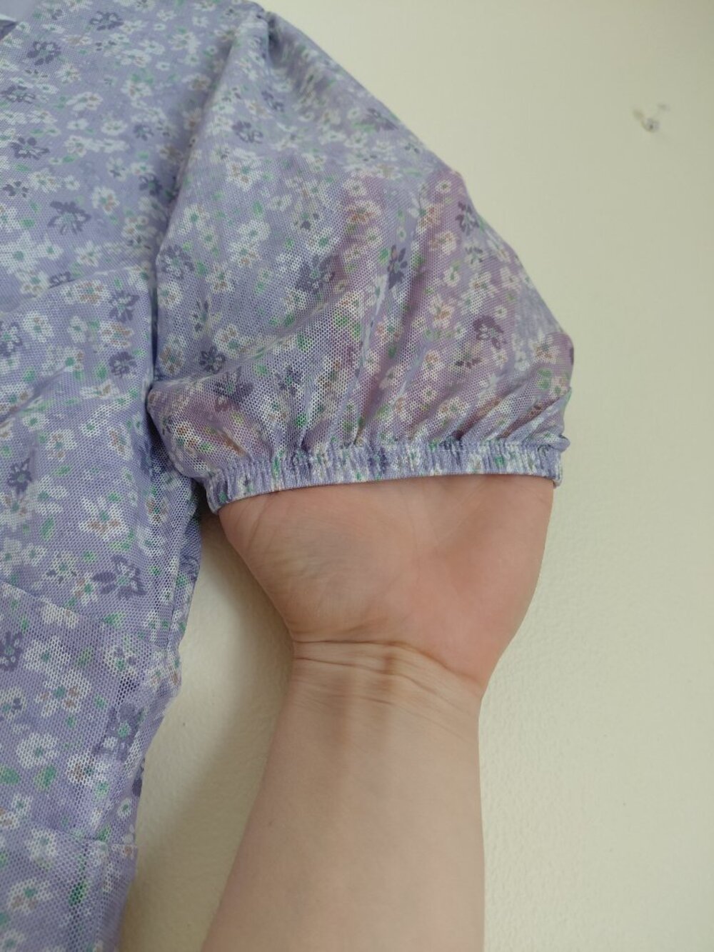 Summer Floral Mini Light Purple Dress - Picture 5 of 7